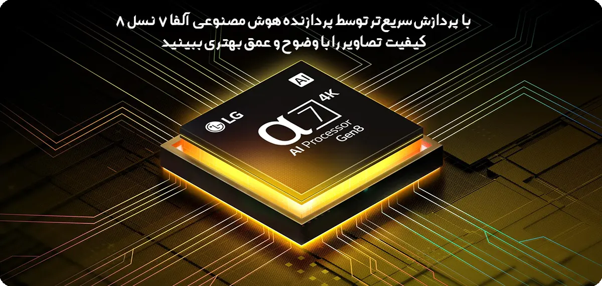 پردازنده آلفا 7 نسل 8 در تلویزیون 55UA8000